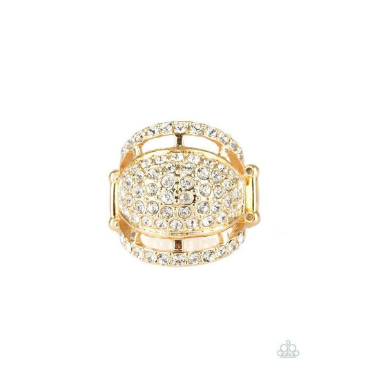 The Seven-FIGURE Itch - Gold Ring - Paparazzi - Dare2bdazzlin N Jewelry