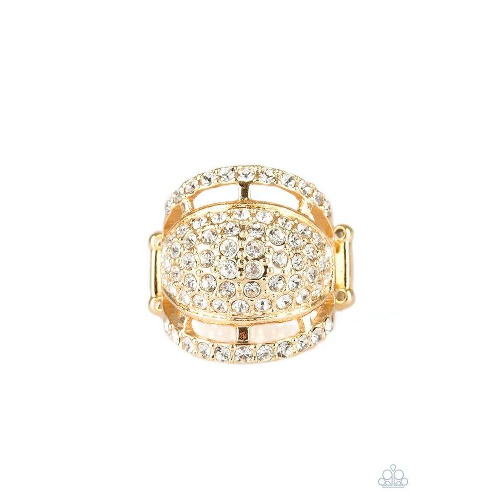 The Seven-FIGURE Itch - Gold Ring - Paparazzi - Dare2bdazzlin N Jewelry