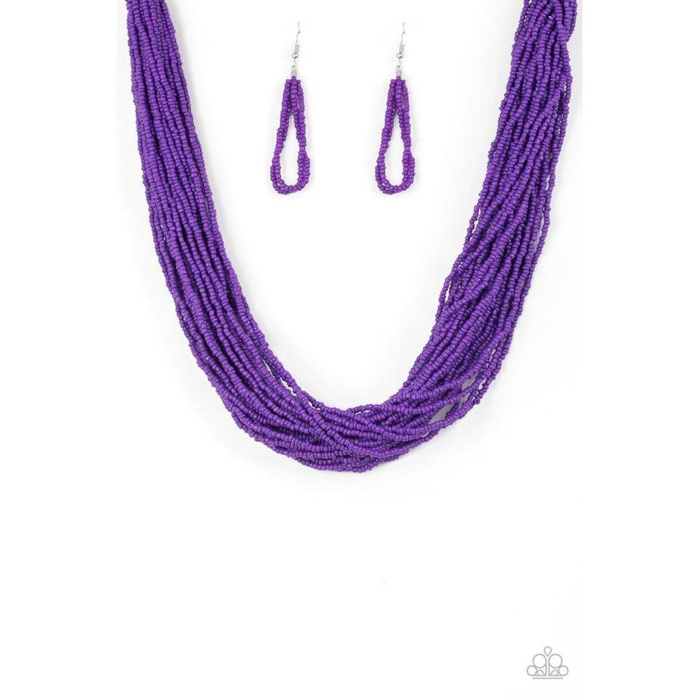 The Show Must CONGO On! - Purple Necklace - Paparazzi - Dare2bdazzlin N Jewelry