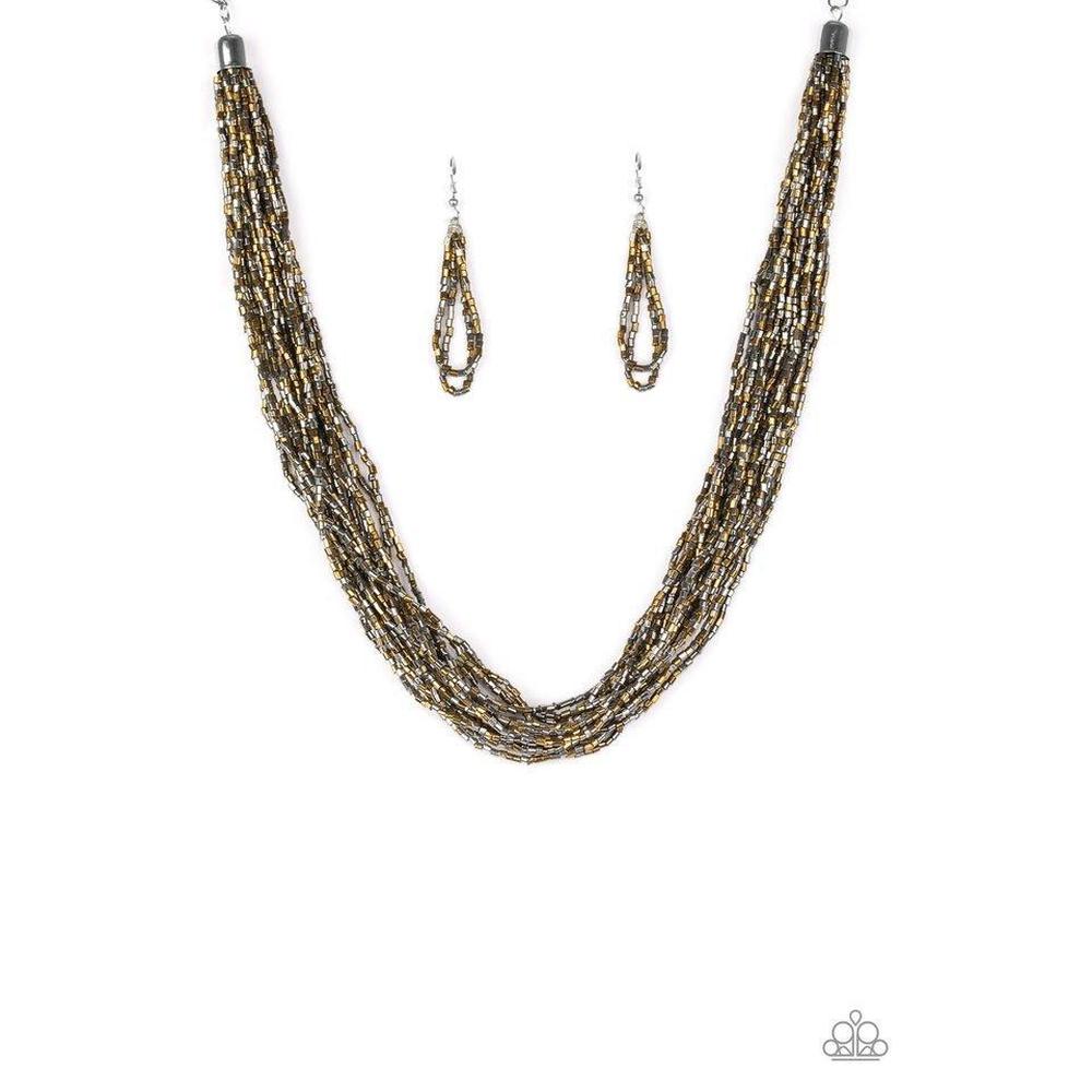 The Speed of STARLIGHT- Multi Necklace - Paparazzi - Dare2bdazzlin N Jewelry