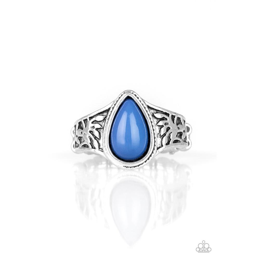 The ZEST Of Intentions Blue Ring - Paparazzi - Paparazzi - Dare2bdazzlin N Jewelry
