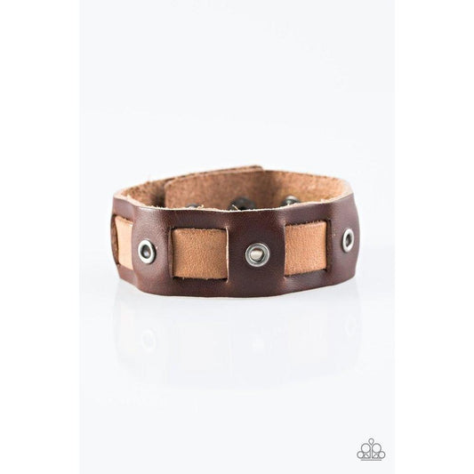 This Means War - Brown Urban Bracelet - Paparazzi - Dare2bdazzlin N Jewelry
