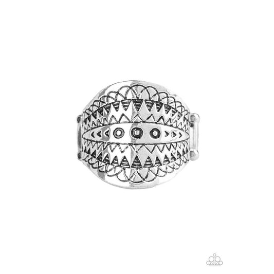 Tiki Tribe Silver Necklace - Paparazzi - Paparazzi - Dare2bdazzlin N Jewelry