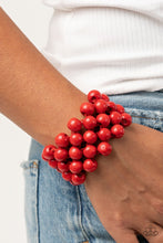 Load image into Gallery viewer, Tiki Tropicana - Red Bracelet - Paparazzi - Dare2bdazzlin N Jewelry
