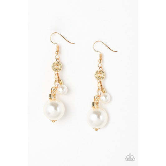 Timelessly Traditional - Gold Earring - Paparazzi - Dare2bdazzlin N Jewelry