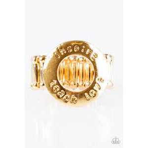 To Teach Is To Learn - Gold Ring - Paparazzi - Dare2bdazzlin N Jewelry