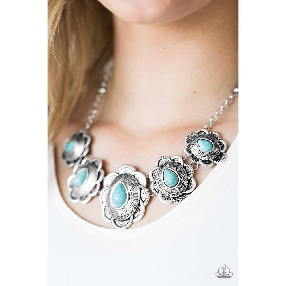 Too Many Chiefs Blue Necklace - Paparazzi - Dare2bdazzlin N Jewelry