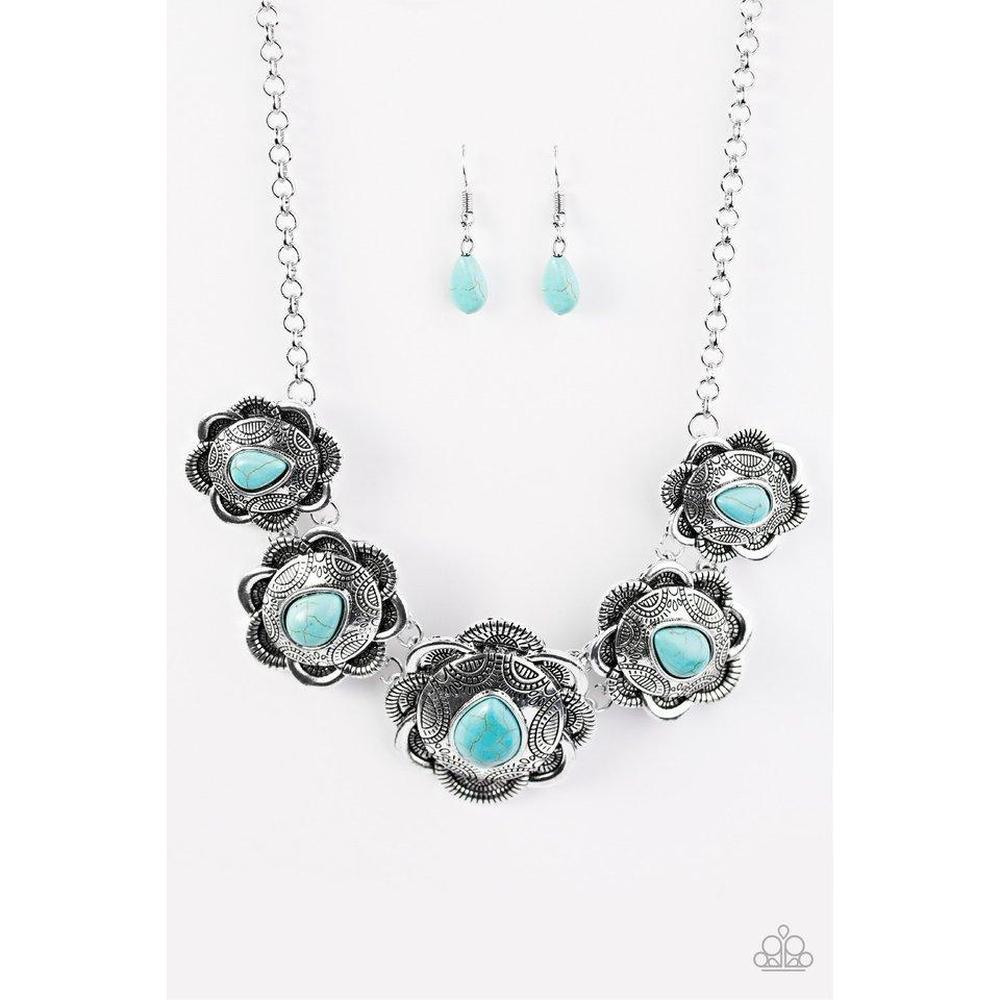 Too Many Chiefs Blue Necklace - Paparazzi - Dare2bdazzlin N Jewelry