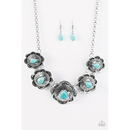 Too Many Chiefs Blue Necklace - Paparazzi - Dare2bdazzlin N Jewelry