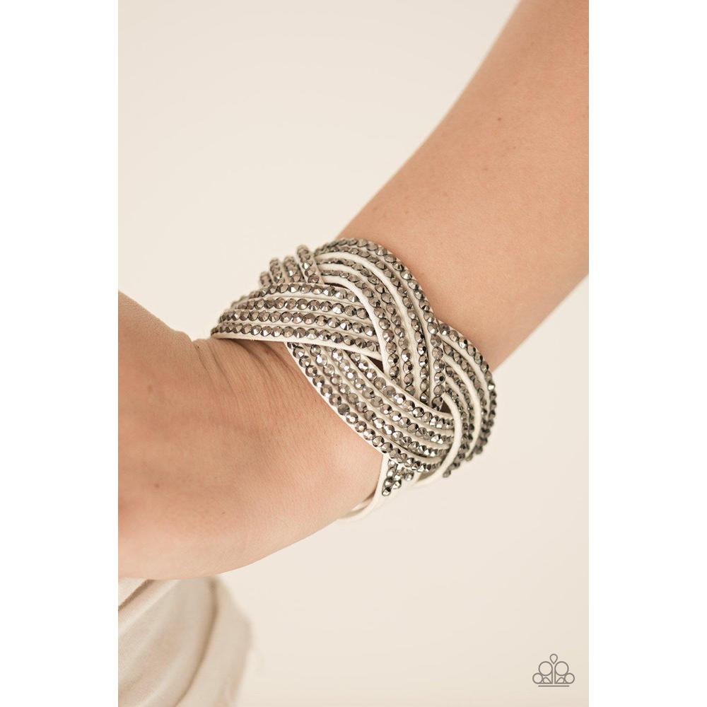 Top Class Chic - White Bracelet - Paparazzi - Dare2bdazzlin N Jewelry
