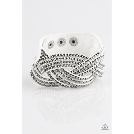 Top Class Chic - White Bracelet - Paparazzi - Dare2bdazzlin N Jewelry