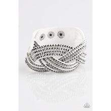 Load image into Gallery viewer, Top Class Chic - White Bracelet - Paparazzi - Dare2bdazzlin N Jewelry
