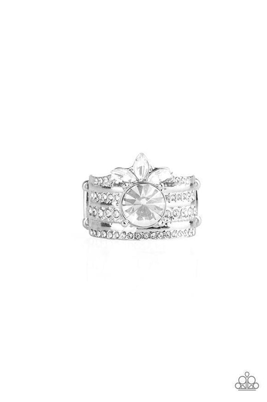 Top Dollar Bling - Silver Ring - Paparazzi - Dare2bdazzlin N Jewelry