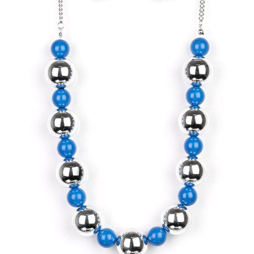 Top Pop - Blue Necklace - Paparazzi - Dare2bdazzlin N Jewelry