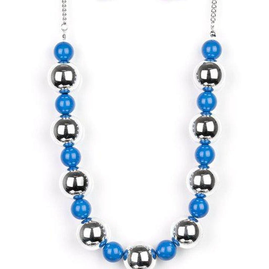 Top Pop - Blue Necklace - Paparazzi - Dare2bdazzlin N Jewelry