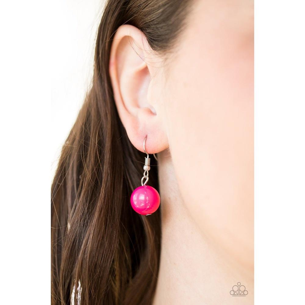 Top Pop Pink Necklace -  Paparazzi - Dare2bdazzlin N Jewelry
