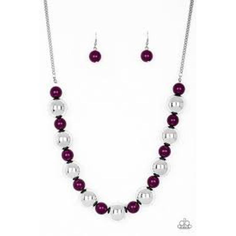 Top Pop Purple Necklace - Paparazzi - Dare2bdazzlin N Jewelry