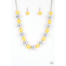 Load image into Gallery viewer, Top Pop Yellow Necklace - Paparazzi - Dare2bdazzlin N Jewelry
