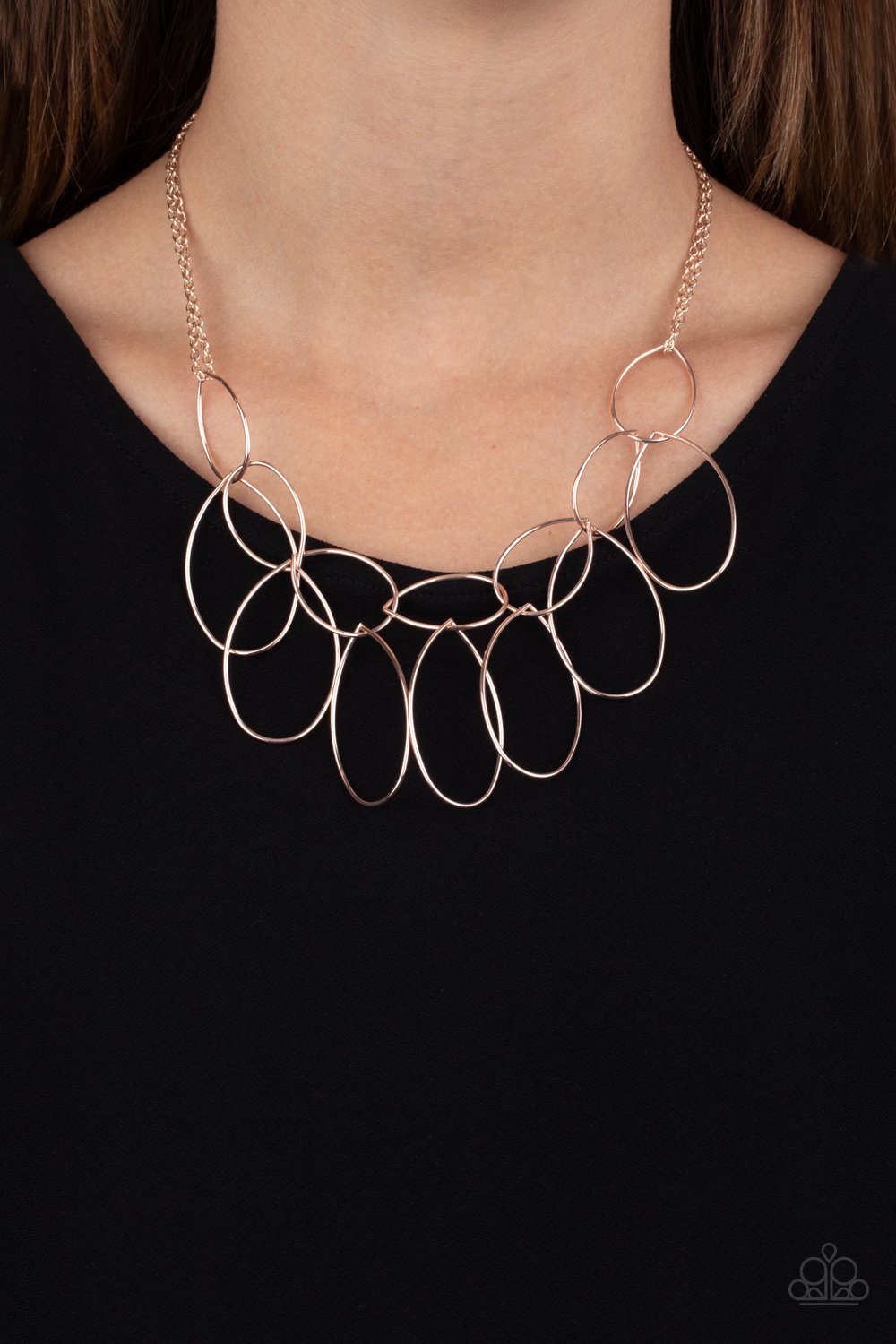 Top-TEAR Fashion - Rose Gold Necklace - Paparazzi - Dare2bdazzlin N Jewelry