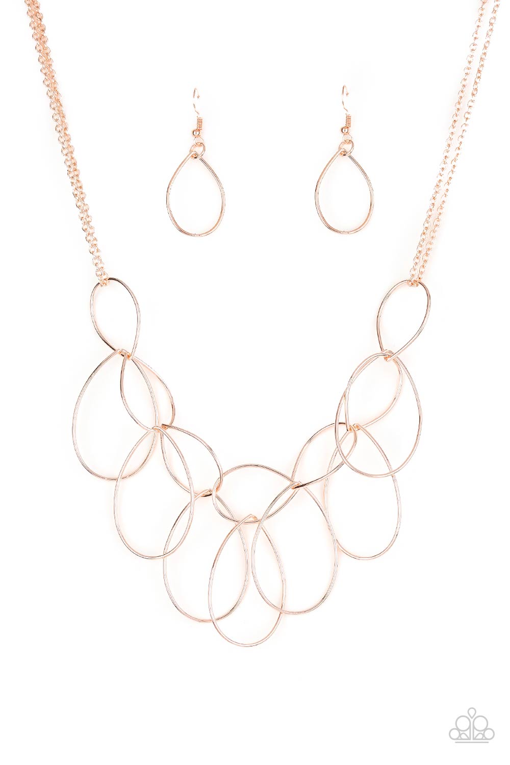 Top-TEAR Fashion - Rose Gold Necklace - Paparazzi - Dare2bdazzlin N Jewelry