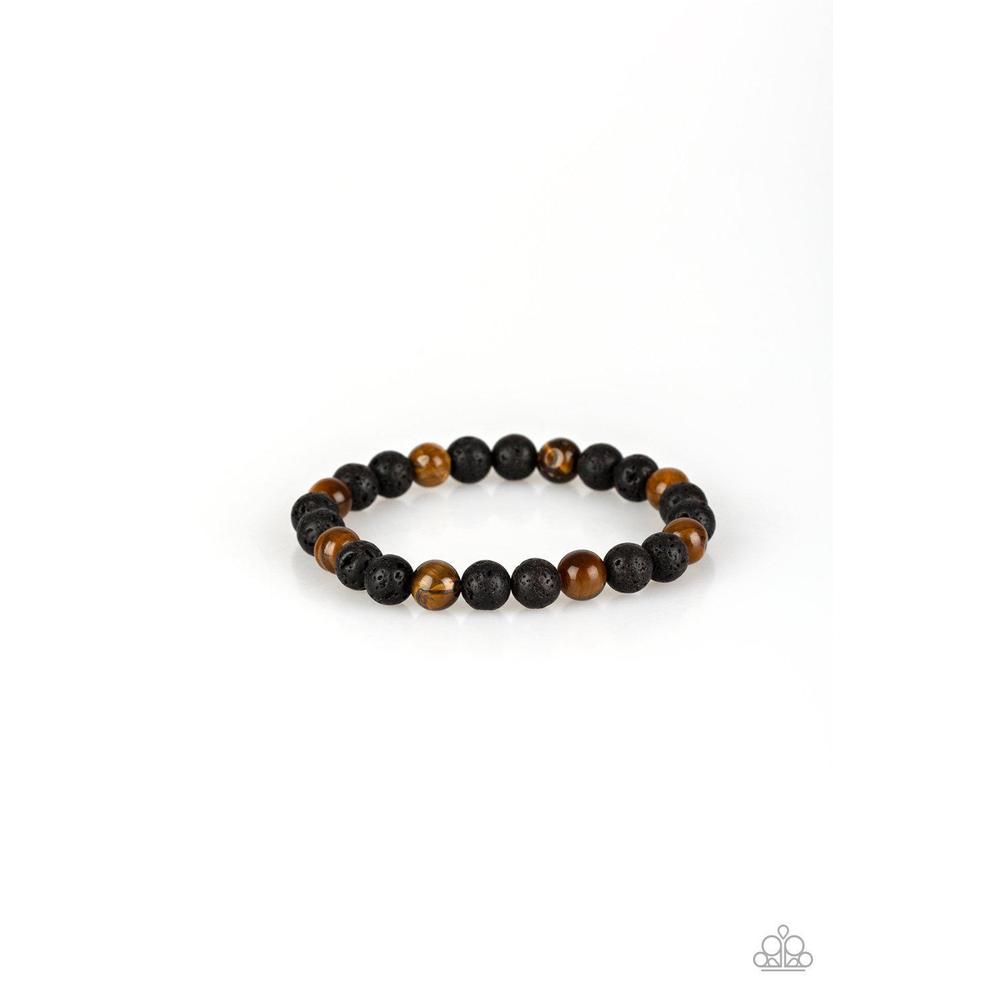 Top Ten Zen Brown Bracelet - Paparazzi - Dare2bdazzlin N Jewelry