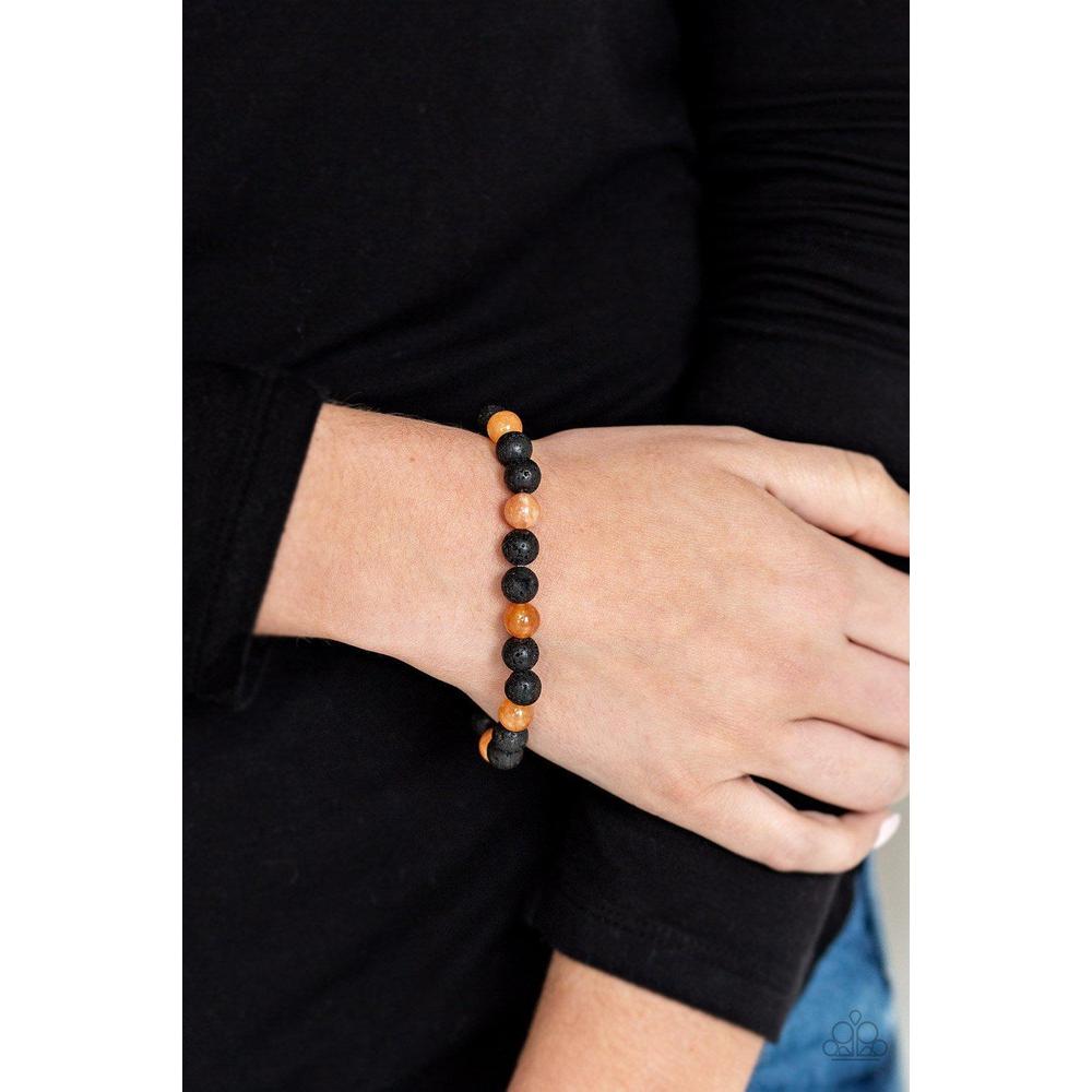 Top Ten Zen Orange Urban Bracelet - Paparazzi - Dare2bdazzlin N Jewelry