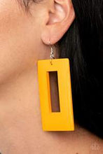 Load image into Gallery viewer, Totally Framed Yellow Earring - Paparazzi - Dare2bdazzlin N Jewelry

