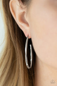 Totally Hooked - Silver Earring - Paparazzi - Dare2bdazzlin N Jewelry
