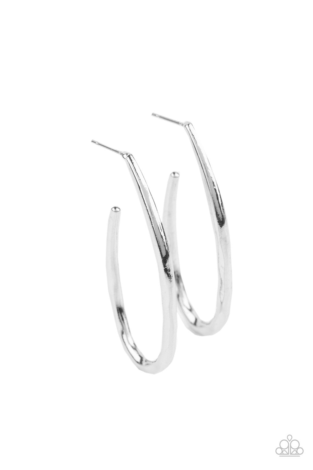Totally Hooked - Silver Earring - Paparazzi - Dare2bdazzlin N Jewelry