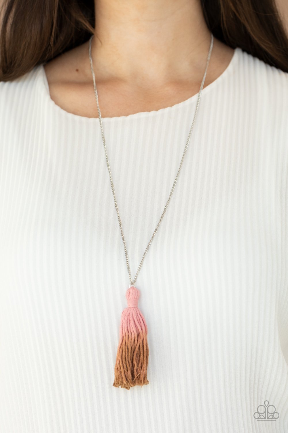 Totally Tasseled - Pink Necklace - Paparazzi - Dare2bdazzlin N Jewelry