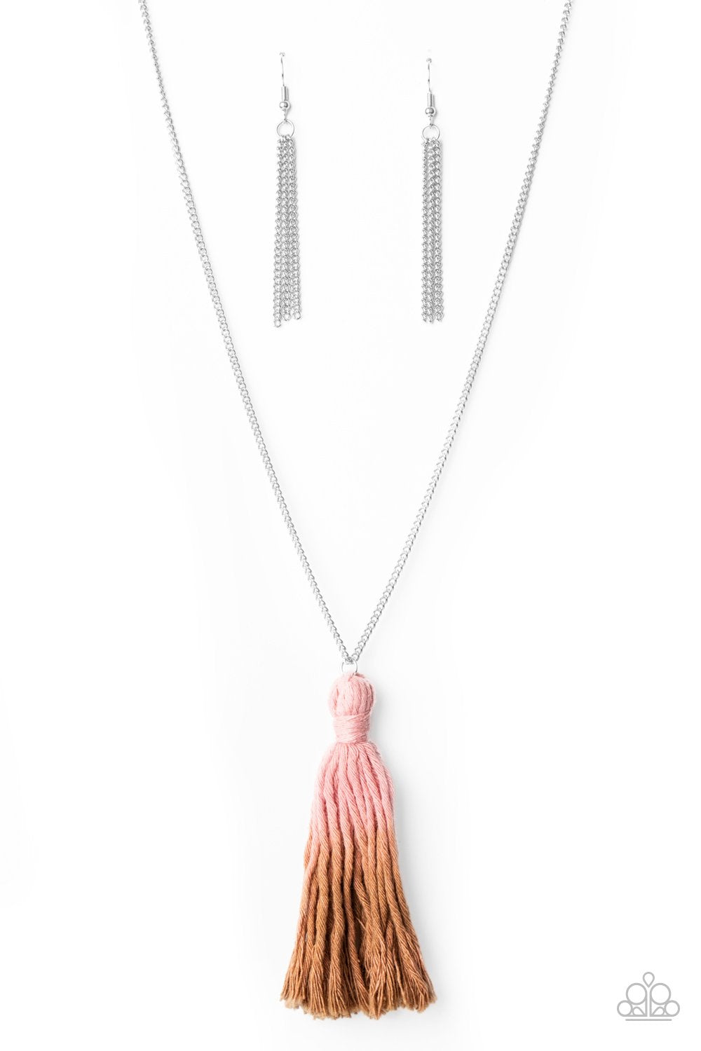 Totally Tasseled - Pink Necklace - Paparazzi - Dare2bdazzlin N Jewelry