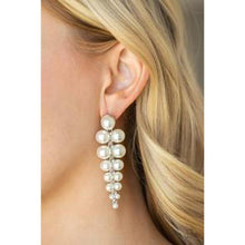 Load image into Gallery viewer, Totally Tribeca White Earrings - Paparazzi - Dare2bdazzlin N Jewelry
