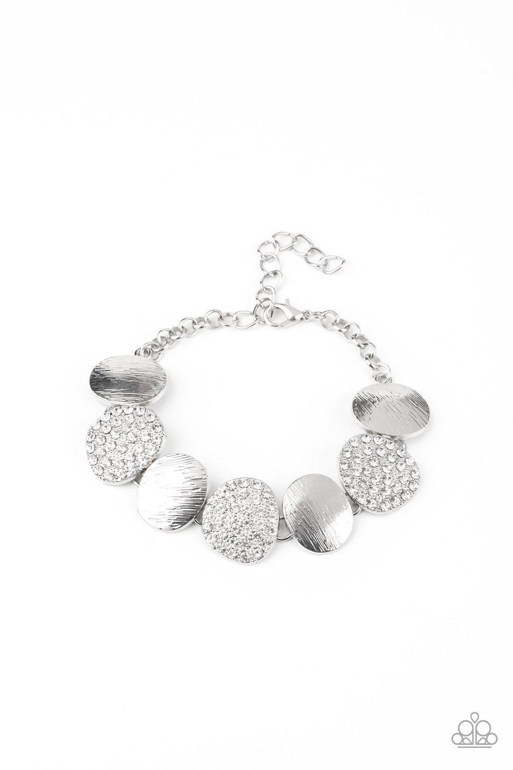 Tough LUXE - White Bracelet - Paparazzi - Dare2bdazzlin N Jewelry