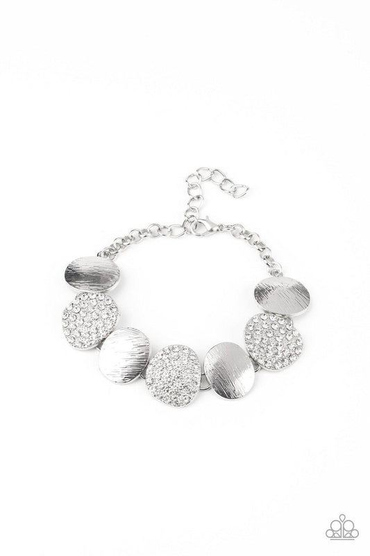 Tough LUXE - White Bracelet - Paparazzi - Dare2bdazzlin N Jewelry