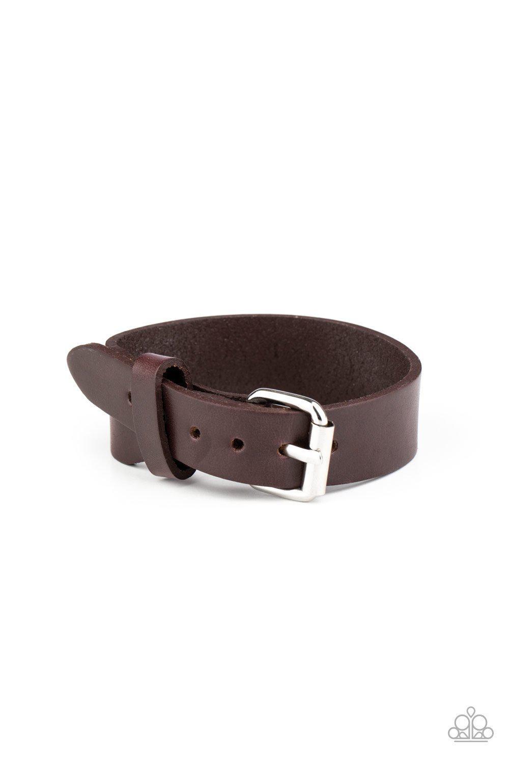 Tougher Than Leather - Brown Bracelet - Paparazzi - Dare2bdazzlin N Jewelry