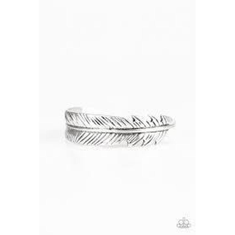 Tra-QUILL-ity Silver Bracelet - Paparazzi - Dare2bdazzlin N Jewelry