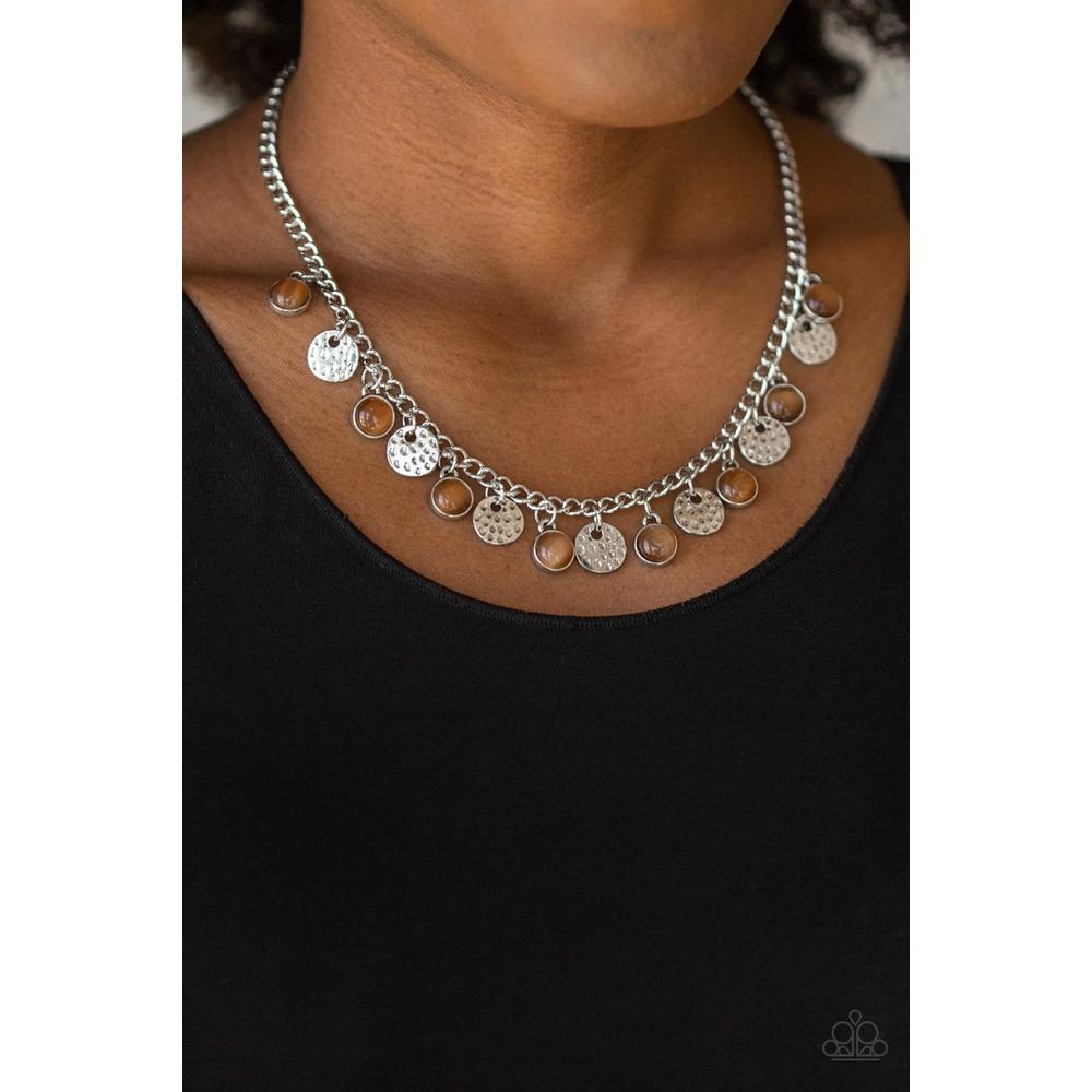 Treasure Tour Brown Necklace - Paparazzi - Dare2bdazzlin N Jewelry