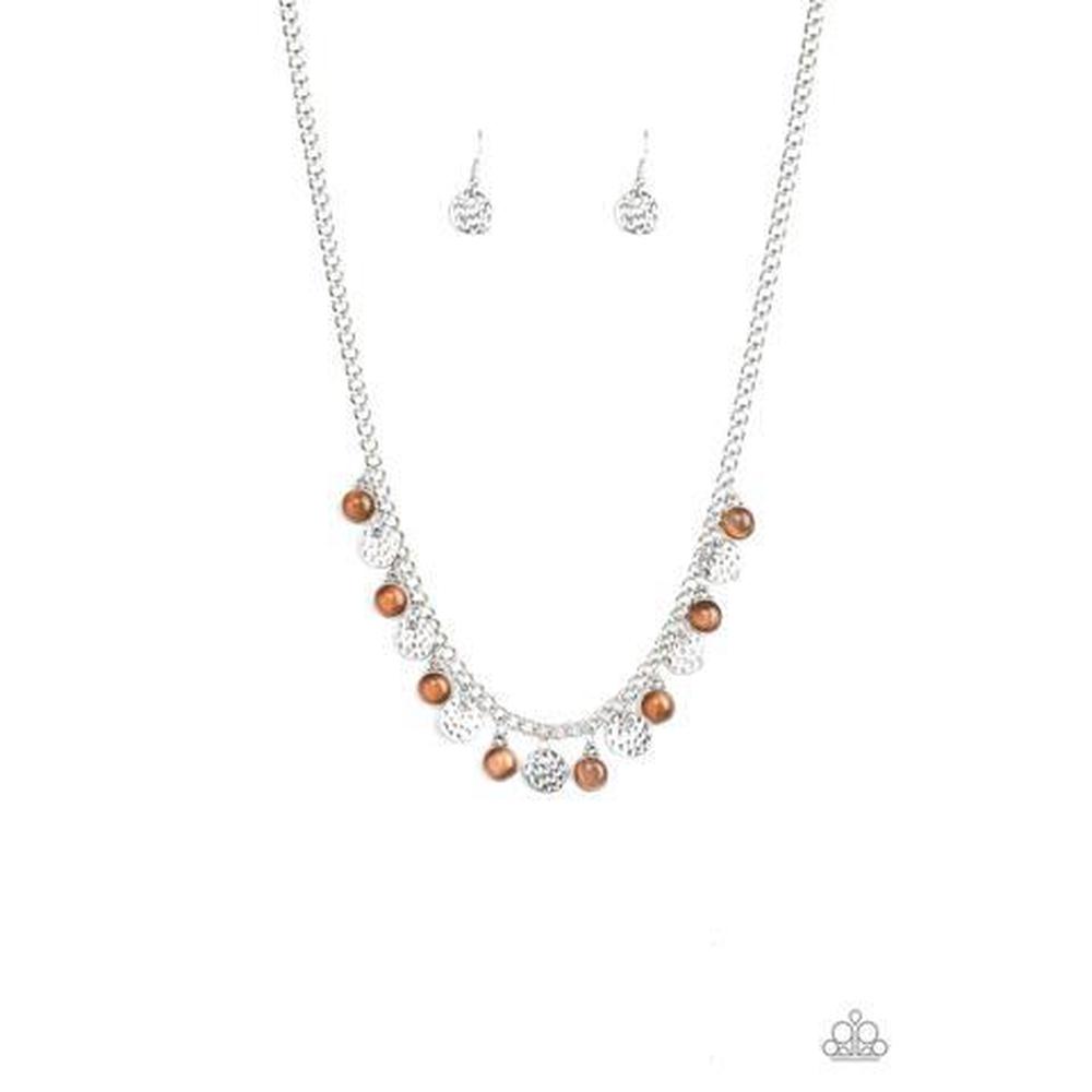 Treasure Tour Brown Necklace - Paparazzi - Dare2bdazzlin N Jewelry