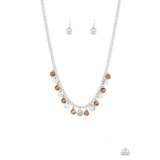 Treasure Tour Brown Necklace - Paparazzi - Dare2bdazzlin N Jewelry