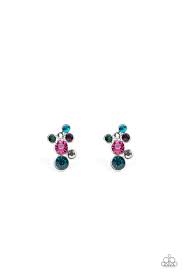 Treasure Treat - Multi Earring - Paparazzi - Dare2bdazzlin N Jewelry