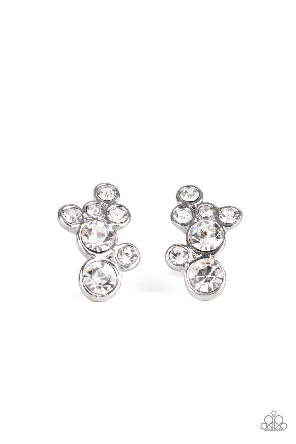 Treasure Treat - White Earring - Paparazzi - Dare2bdazzlin N Jewelry