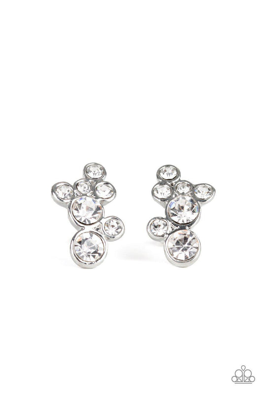 Treasure Treat - White Earring - Paparazzi - Dare2bdazzlin N Jewelry