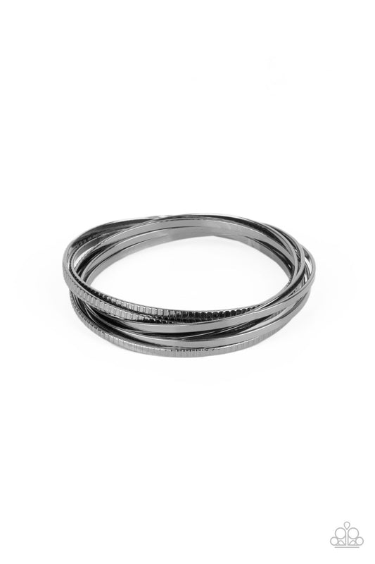 Trending in Tread - Black Bracelet - Paparazzi - Dare2bdazzlin N Jewelry