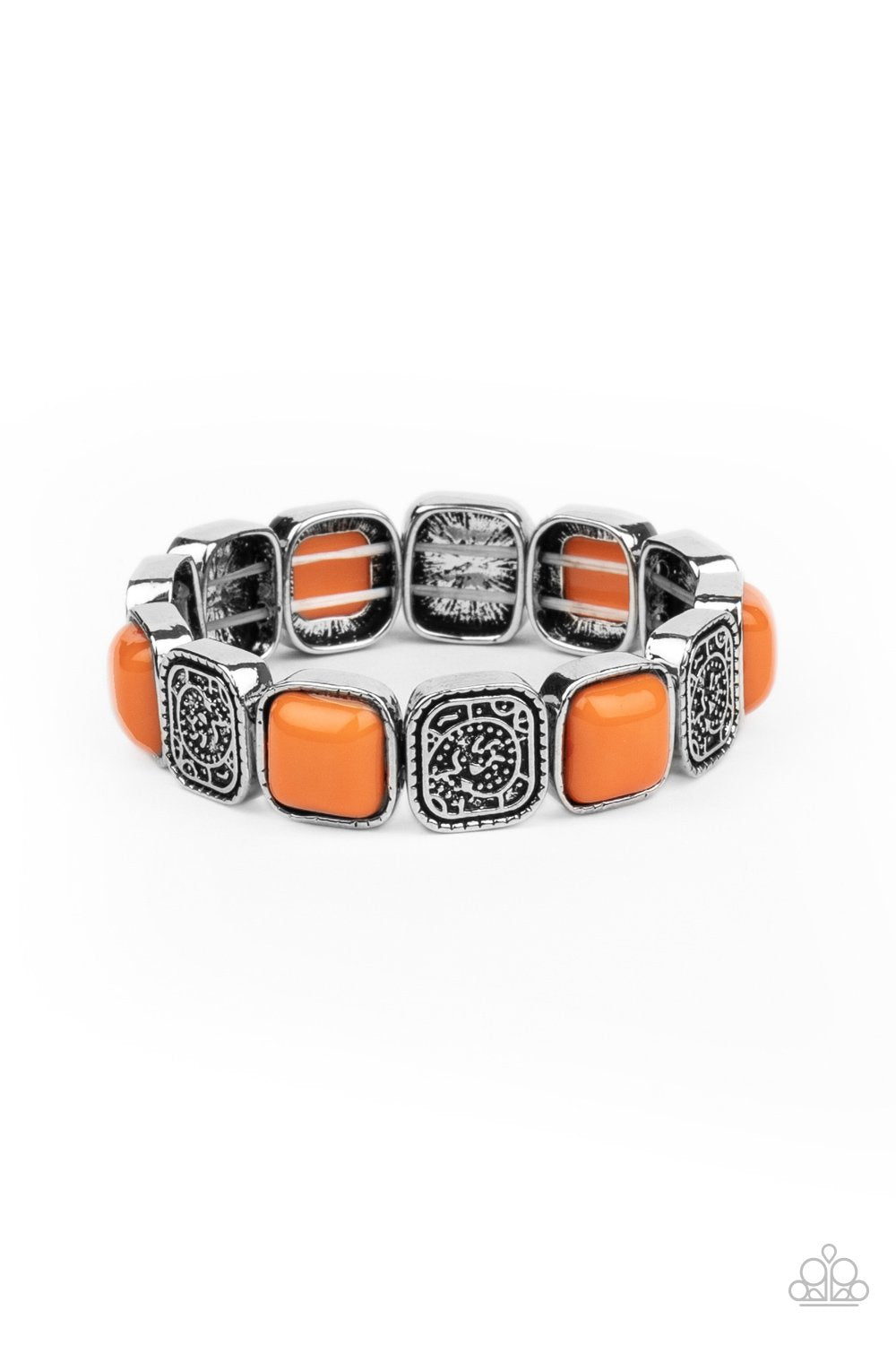 Trendy Tease - Orange Bracelet - Paparazzi - Dare2bdazzlin N Jewelry