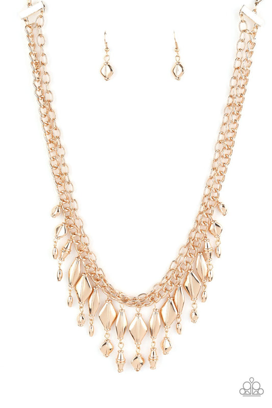 Trinket Trade - Gold Necklace - Paparazzi - Dare2bdazzlin N Jewelry