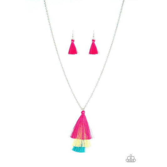 Triple The Tassel - Multi Necklace - Paparazzi - Dare2bdazzlin N Jewelry