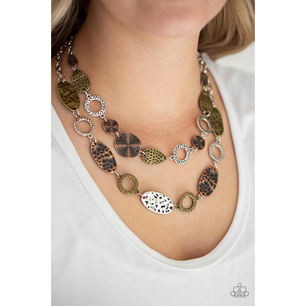 Trippin On Texture - Multi Necklace - Paparazzi - Dare2bdazzlin N Jewelry