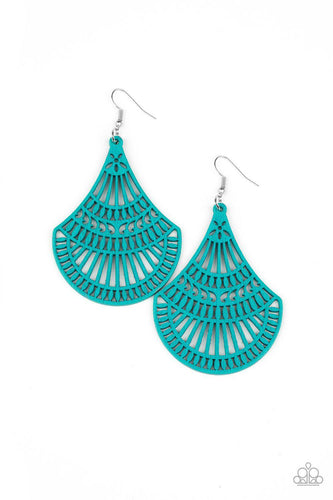 Tropical Tempest - Blue Earring - Paparazzi - Dare2bdazzlin N Jewelry