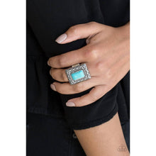 Load image into Gallery viewer, Tumbleweed Deserts Blue Ring - Paparazzi - Paparazzi - Dare2bdazzlin N Jewelry
