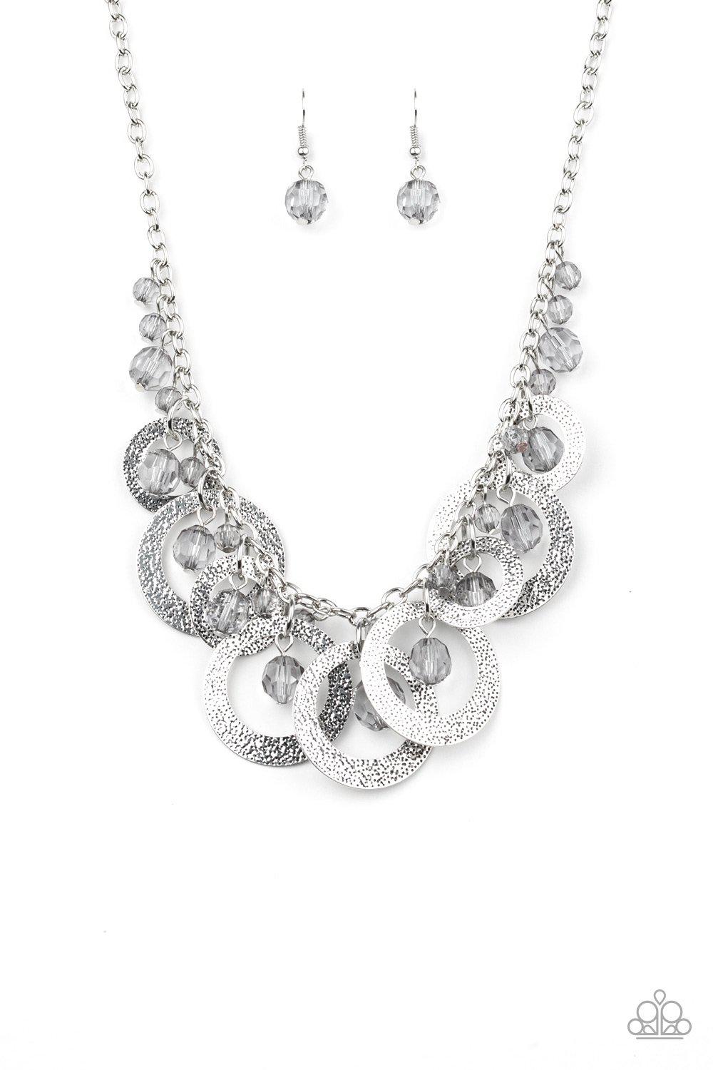 Turn It Up - Silver Necklace - Paparazzi - Dare2bdazzlin N Jewelry